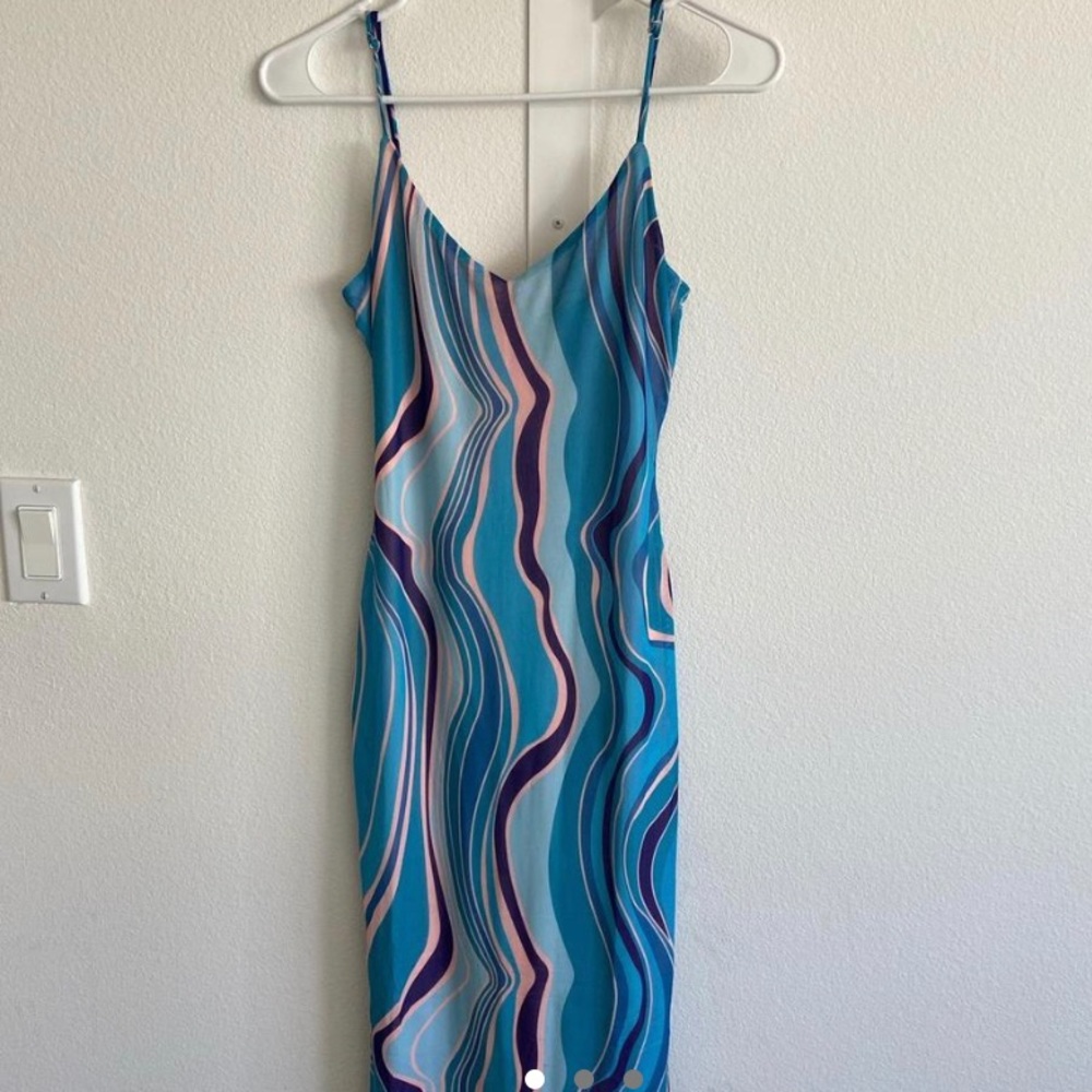 VERGE GIRL Coastlines Mesh Midi Dress